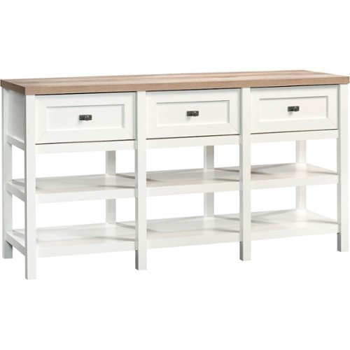 Sauder - Cottage Road TV Stand for Most Flat-Panel TVs Up to 60" - Soft White