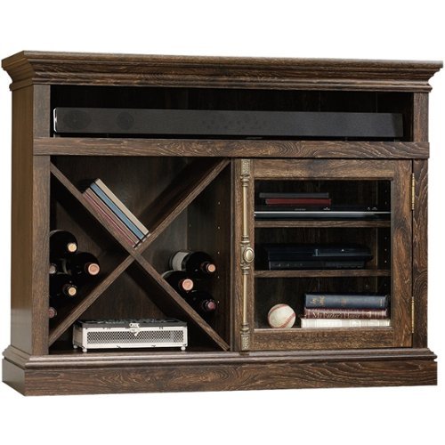 Sauder - Barrister Lane TV Cabinet for Most Flat-Panel TVs Up to 42" - Iron Oak