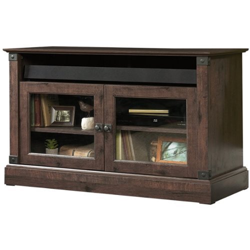 Sauder - Carson Forge Collection TV Cabinet for Most Flat-Panel TVs Up to 47" - Coffee Oak