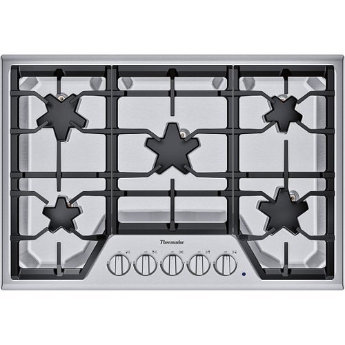 Thermador - Masterpiece 30" Built-In Gas Cooktop with 5 Star Burners - Stainless steel