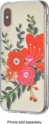  Platinum - Hardshell Case for Apple iPhone X and XS - Clear Floral