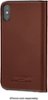 Platinum™ - Leather Folio Case for Apple® iPhone® XS Max - Bourbon-Front_Standard
