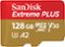 SanDisk - Extreme PLUS 128GB microSDXC UHS-I Memory Card-Front_Standard 