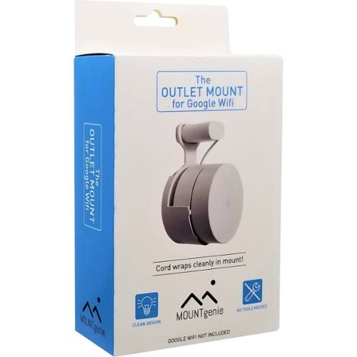 Mount Genie The Spot Outlet Mount for Google Wi-Fi – 2-Pack - White BUY IN SINGAPORE