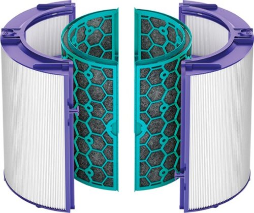 Dyson - Genuine Air Purifier Replacement Filter (HP04, TP04, DP04,) 360° Glass HEPA and Activated Carbon Filter - Purple/White