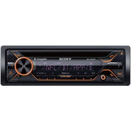  Sony - In-Dash CD/DM Receiver - Built-in Bluetooth - Satellite Radio-ready with Detachable Faceplate - Black