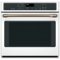 Café - 30" Built-In Single Electric Convection Wall Oven - Matte White-Front_Standard