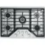 Front. Café - 30" Gas Cooktop - Stainless Steel.