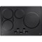 GE Profile - 30" Built-In Electric Induction Cooktop - Black Stainless Steel-Front_Standard 