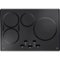 GE Profile - 30" Built-In Electric Induction Cooktop - Black Stainless Steel-Front_Standard