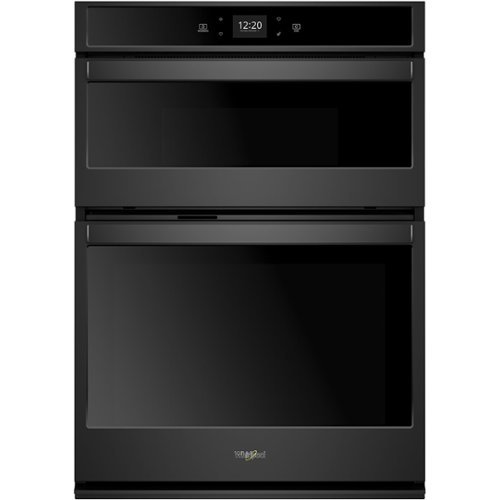 

Whirlpool - 27" Double Electric Wall Oven with Built-In Microwave - Black