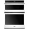 Whirlpool - 27" Double Electric Wall Oven with Built-In Microwave - White-Front_Standard