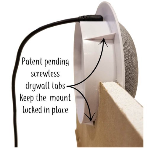 Mount Genie The Simple Built-In Mount for Google Home Mini - White HOW TO BUY