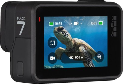 GoPro - GoPro HERO7 BLACK　CHDHX-701-FW GoPro HERO7 Black 4K Waterproof Action Camera Black CHDHX
