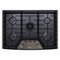 LG - STUDIO 30" Gas Cooktop - Black Stainless Steel-Front_Standard