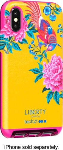  Tech21 - Liberty London Evo Luxe Case for Apple iPhone X and XS - Yellow