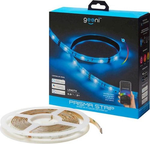 Geeni - Prisma Strip Smart Wi-Fi Color LED Strip Kit - White-Front_Standard 