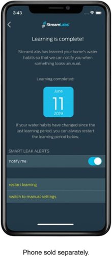Streamlabs Wi-Fi Home Water Monitoring and Leak Detection System - Black BUY IN EUROPE