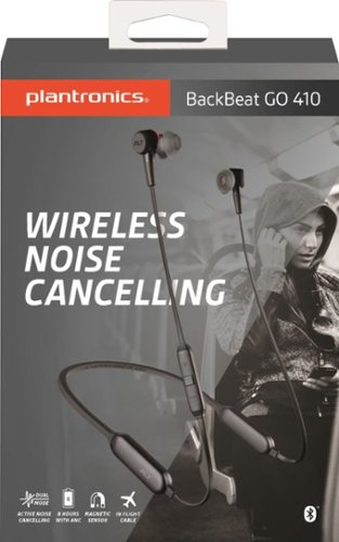 Plantronics BackBeat GO 410 Wireless Noise Cancelling Earbud Headphones - Graphite GLOBAL SHIPPING