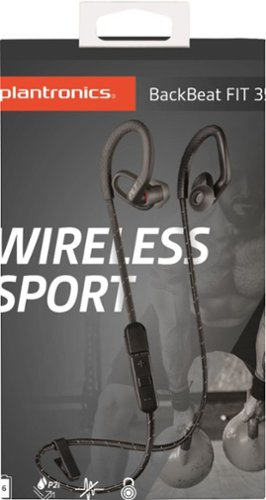 Plantronics BackBeat FIT 350 Wireless Earbud Headphones - Black GLOBAL SHIPPING