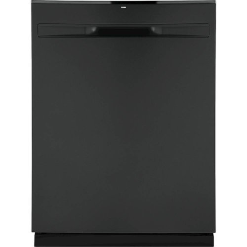 GE - 24" Top Control Tall Tub Built-In Dishwasher - Black Slate-Front_Standard 