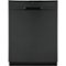 GE - 24" Top Control Tall Tub Built-In Dishwasher - Black Slate-Front_Standard