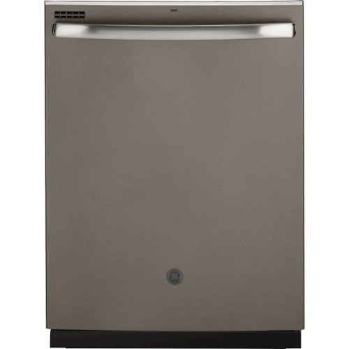 GE - Top Control Built-In Dishwasher with Hybrid Stainless Steel Tub, 48 dBA - Slate-Front_Standard 