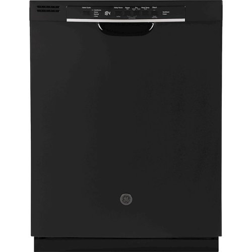 GE - 24" Front Control Tall Tub Built-In Dishwasher - Black
