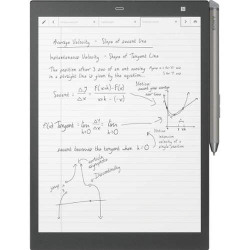 Sony - DPT Series Digital Paper - 10.3" - 16GB - Black-Front_Standard 