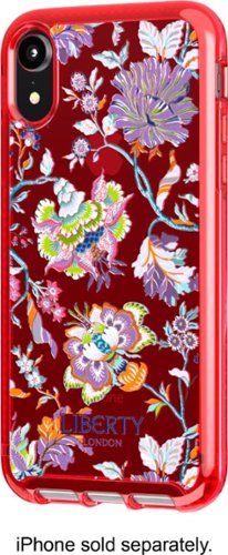  Tech21 - Liberty London Pure Clear Case for Apple iPhone XR - Red