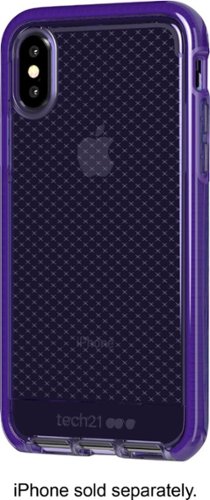 Tech21 - Evo Check Case for Apple® iPhone® X and XS - Ultra Violet-Front_Standard 