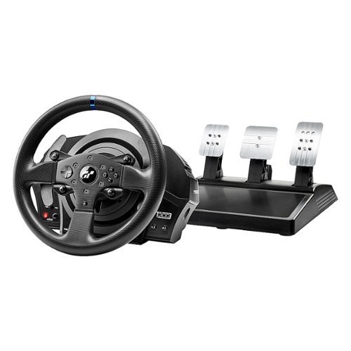 Thrustmaster - T300RS GT Racing Wheel and 3 Pedals for PlayStation 4, PlayStation 5, PC - Black