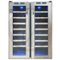 Vinotemp - 48-Bottle Dual-Zone Thermoelectric Mirrored Wine Cooler - Black-Front_Standard