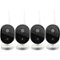 Swann - Indoor/Outdoor 1080p Wi-Fi Wireless Security Camera (4-Pack) - Black/White-Front_Standard
