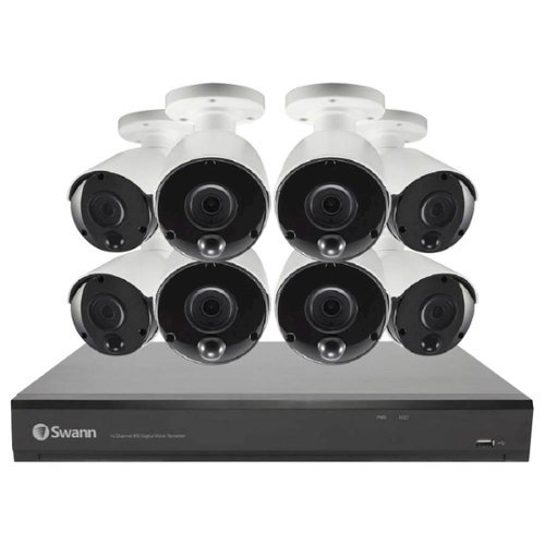 Swann - 5580 16-Channel, 8-Camera Wired Indoor/Outdoor 4K Ultra HD 2TB DVR Surveillance System-Front_Standard 