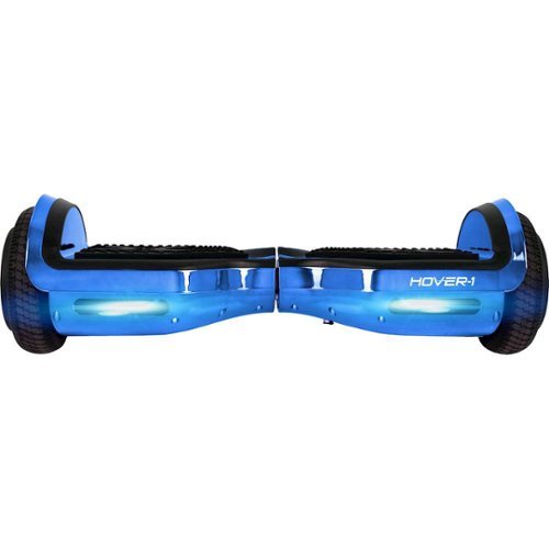 Hover-1 - Chrome 1.0 Electric Self-Balancing Scooter w/6 mi Max Operating Range & 6.2 mph Max Speed - Blue