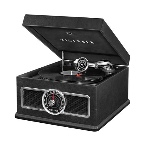 Victrola - Bluetooth Stereo Audio System - Black-Front_Standard 