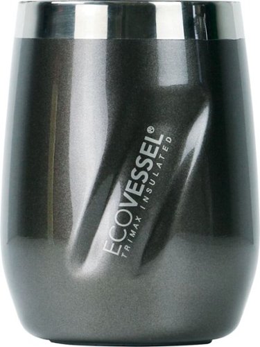 EcoVessel - Port 10.4-Oz. Thermal Tumbler - Gray Smoke-Angle_Standard 