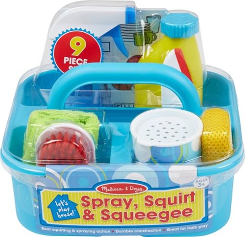  Melissa &amp; Doug - Let's Play House! Spray, Squirt &amp; Squeegee Play Set - Blue