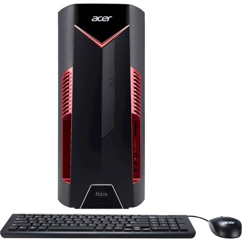 Acer - Nitro Desktop - Intel Core i5 - 12GB Memory - NVIDIA GeForce GTX 1060 - 256GB Solid State Drive - Black-Front_Standard 