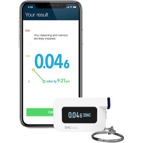 BACtrack C8 Personal Breathalyzer - White/Black/Blue WHERE TO BUY