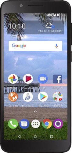  Alcatel TCL LX with 16GB Memory Cell Phone Prepaid Cell Phone - Black