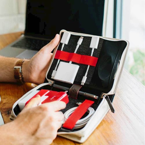 Twelve South BookBook CaddySack Accessory and Cable Organizer - Black WORLDWIDE DELIVERY
