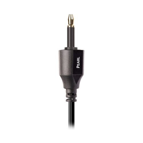 AudioQuest Pearl Optical > 3.5mm Mini M 2.5' Digital Toslink Fiber-Optic Cable with Toslink to 3.5mm Mini Connectors - Black with Gray Stripes HOW TO BUY