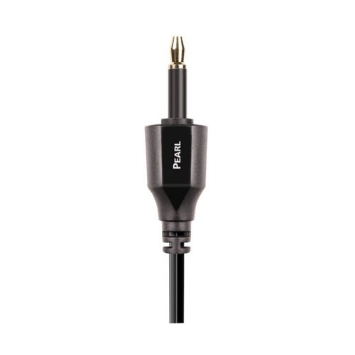 AudioQuest - OptiLink 10' Toslink Fiber-Optic Cable - Black/Gray Stripe