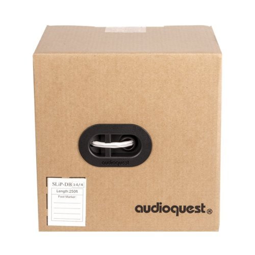 AudioQuest - SLiP 250' In-Wall Speaker Cable - White/Silver Stripe