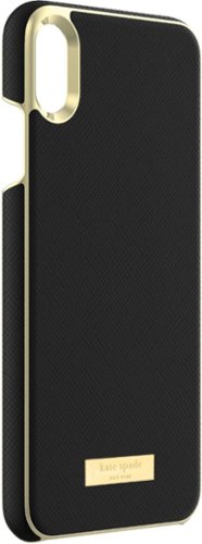 kate spade new york - Protective Case for Apple® iPhone® XS Max - Saffiano Black-Front_Standard 