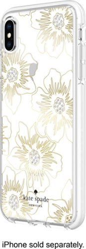 kate spade new york - Protective Case for Apple® iPhone® XS Max - Hollyhock Protect-Front_Standard 