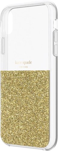  kate spade new york - Protective Case for Apple iPhone XR - Clear/Gold