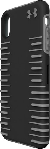 Under Armour - UA Protect Grip Case for Apple® iPhone® XS Max - Gray/Black-Front_Standard 